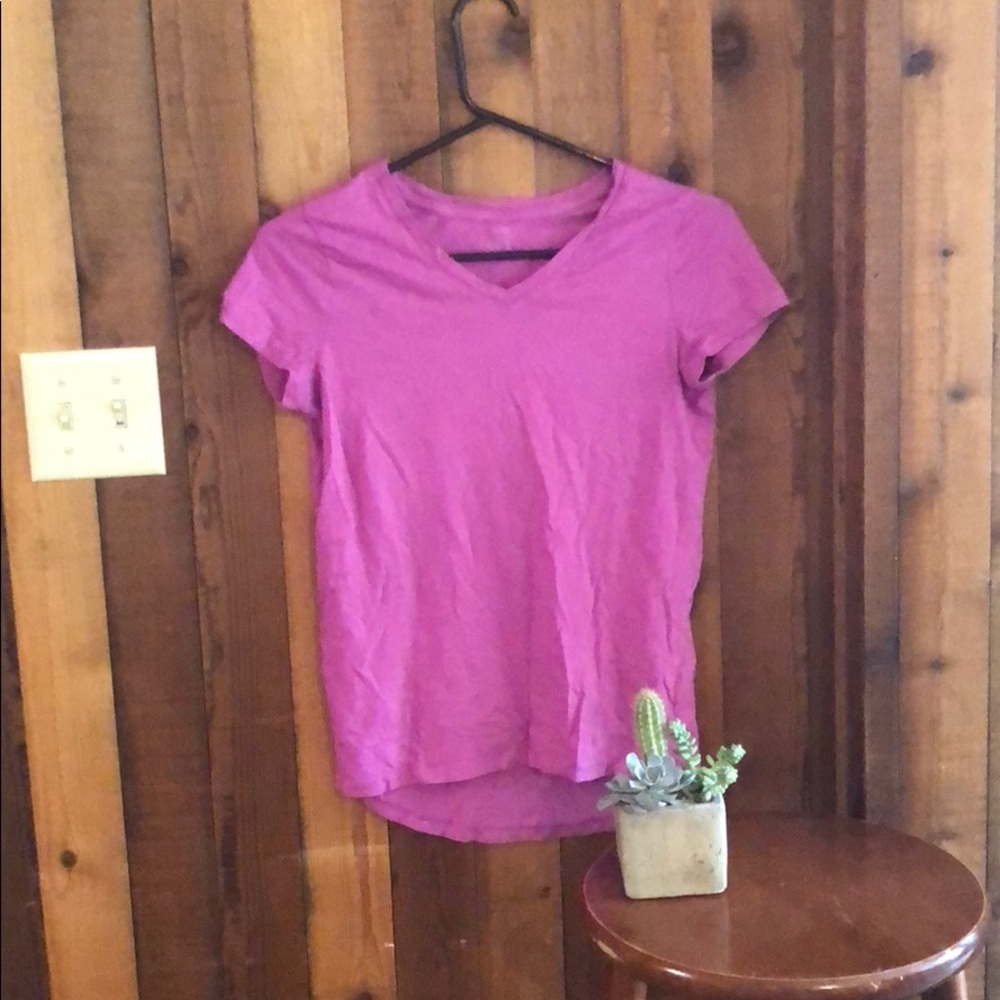 Girls V neck short sleeve shirt